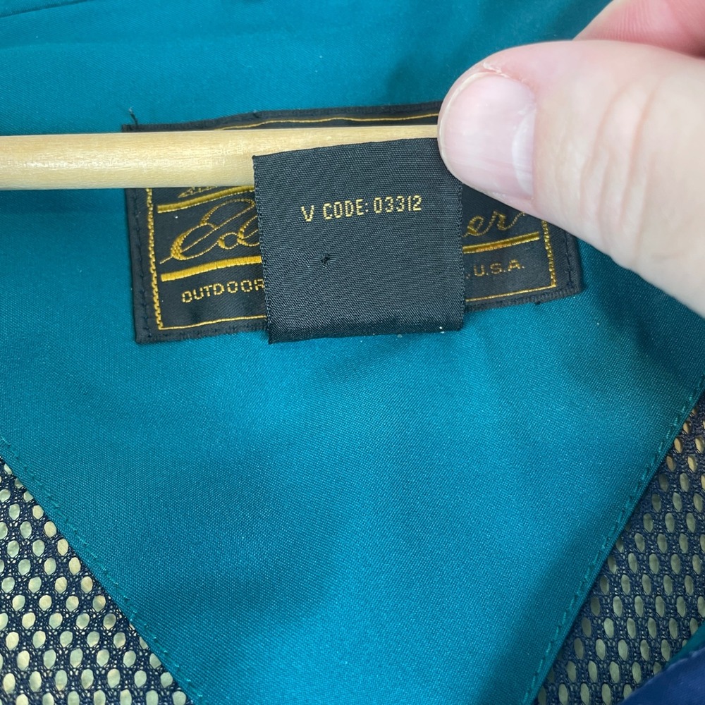Eddie Bauer GORE-TEX Teal Blue Hooded Parka Jacket Unisex L - Picture 3 of 16